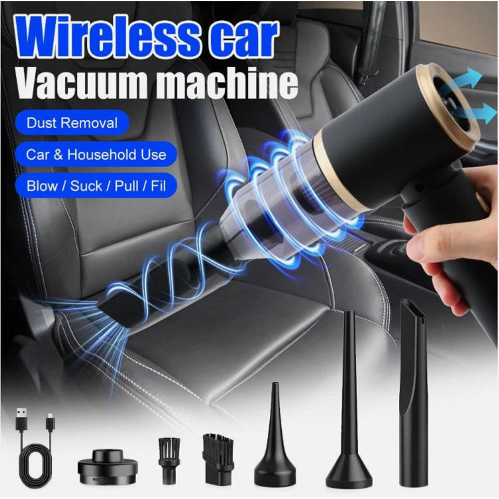 Support Pan European：4in1 13000Pa Cordless Mini Handheld Vacuum Cleaner Wet & Dry Battery Car Office Home DE