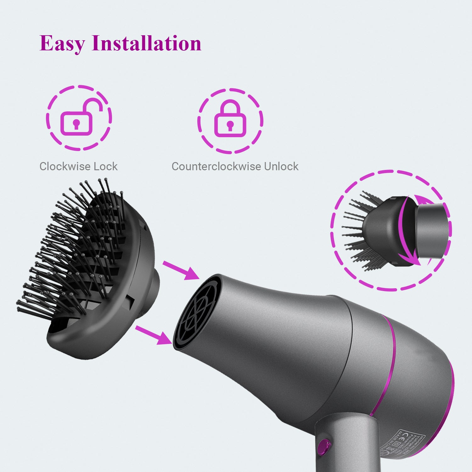 A Constant Temperature Household Hair Dryer Is Compact